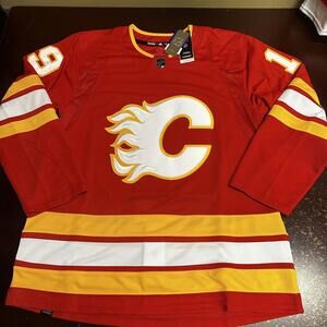 Adidas Authentic Calgary Flames Matthew Tkachuk Jersey Men’s Sz 54 PRIMEGREEN